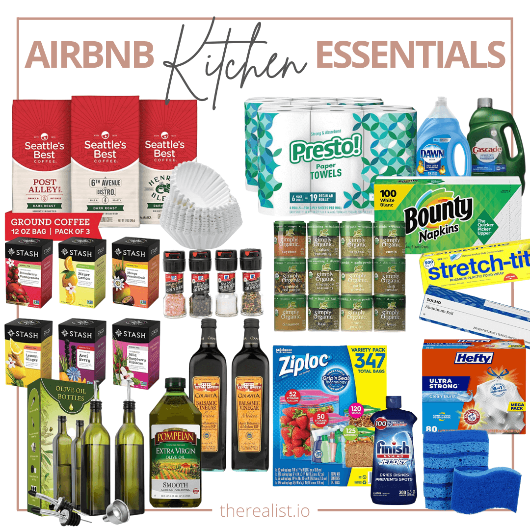 Airbnb Checklist 15+ Items to Stock in Your Airbnb Kitchen