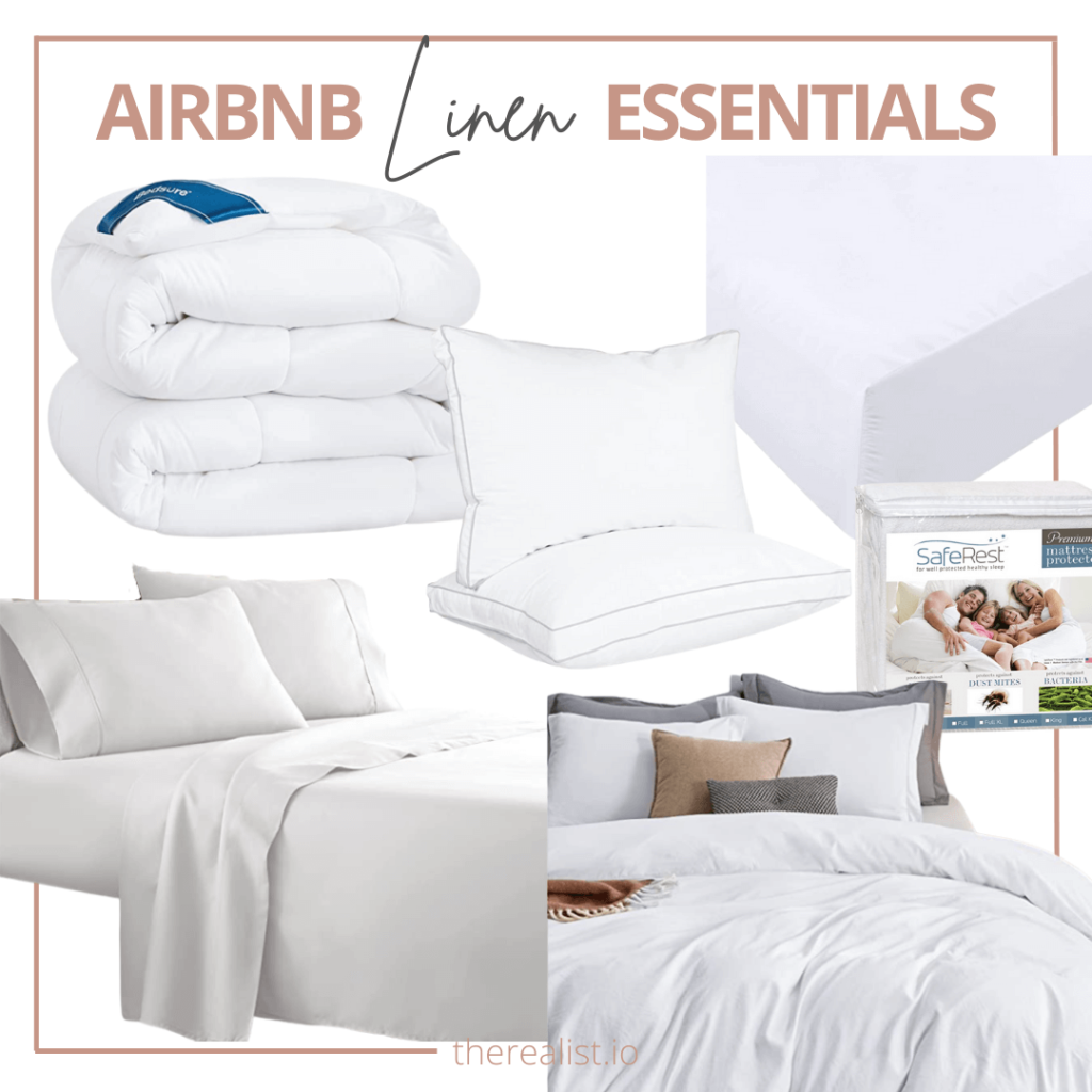 Airbnb essential linens