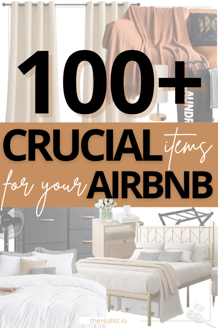 The Best RoomByRoom Airbnb Checklist 100+ Essential Items