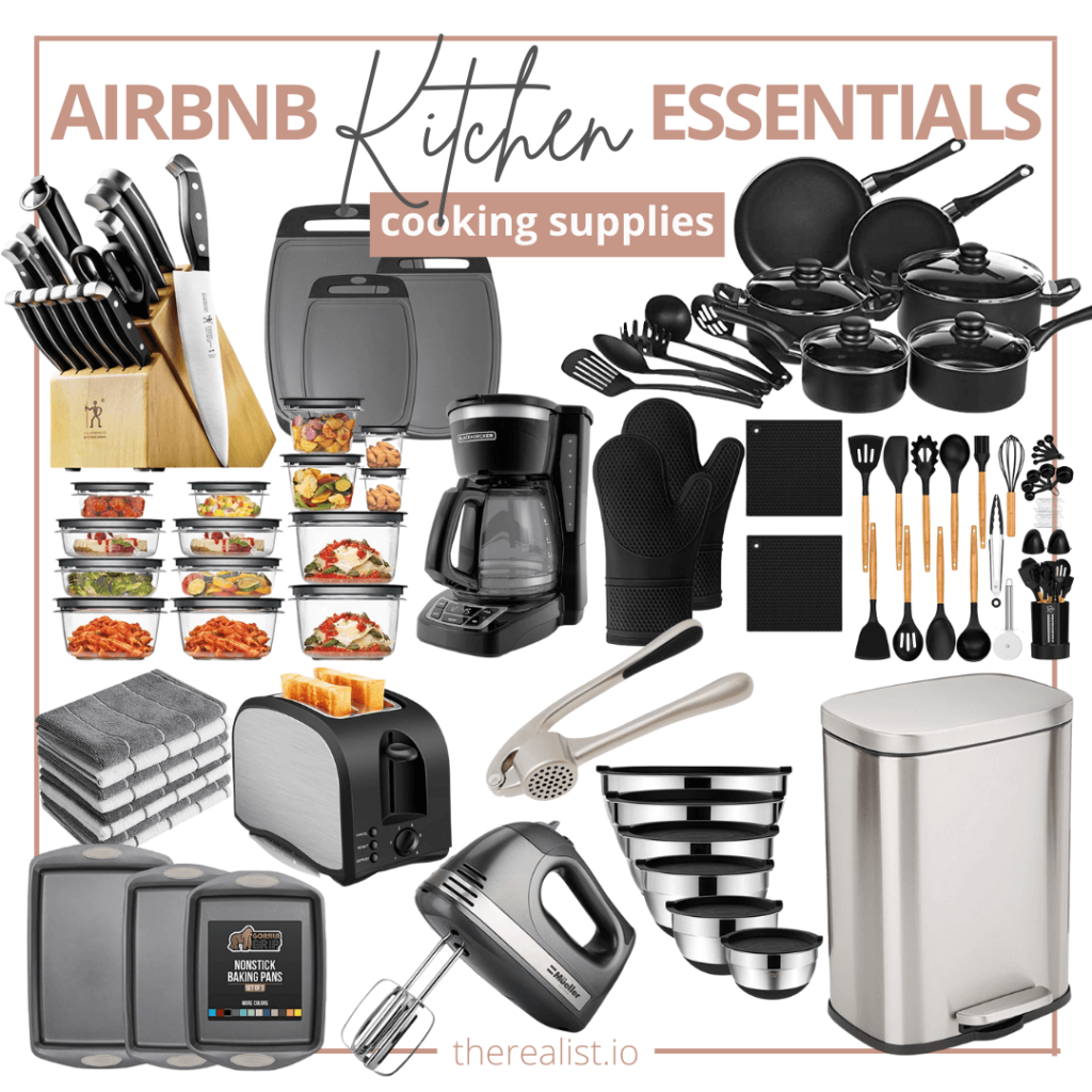 Airbnb Checklist Cooking Supplies Essentials