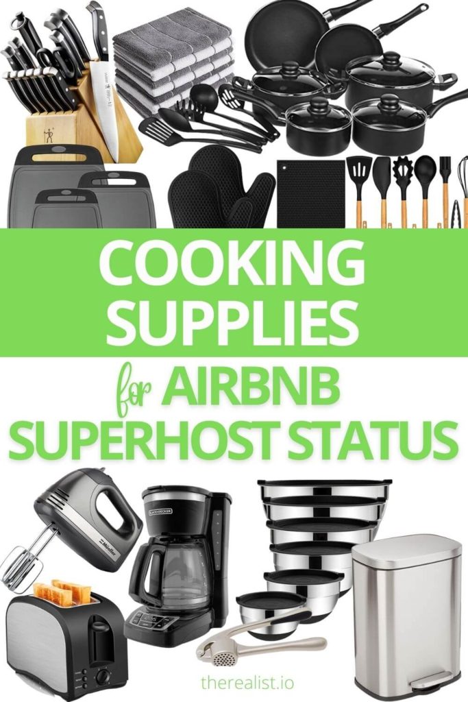 Airbnb cooking supplies