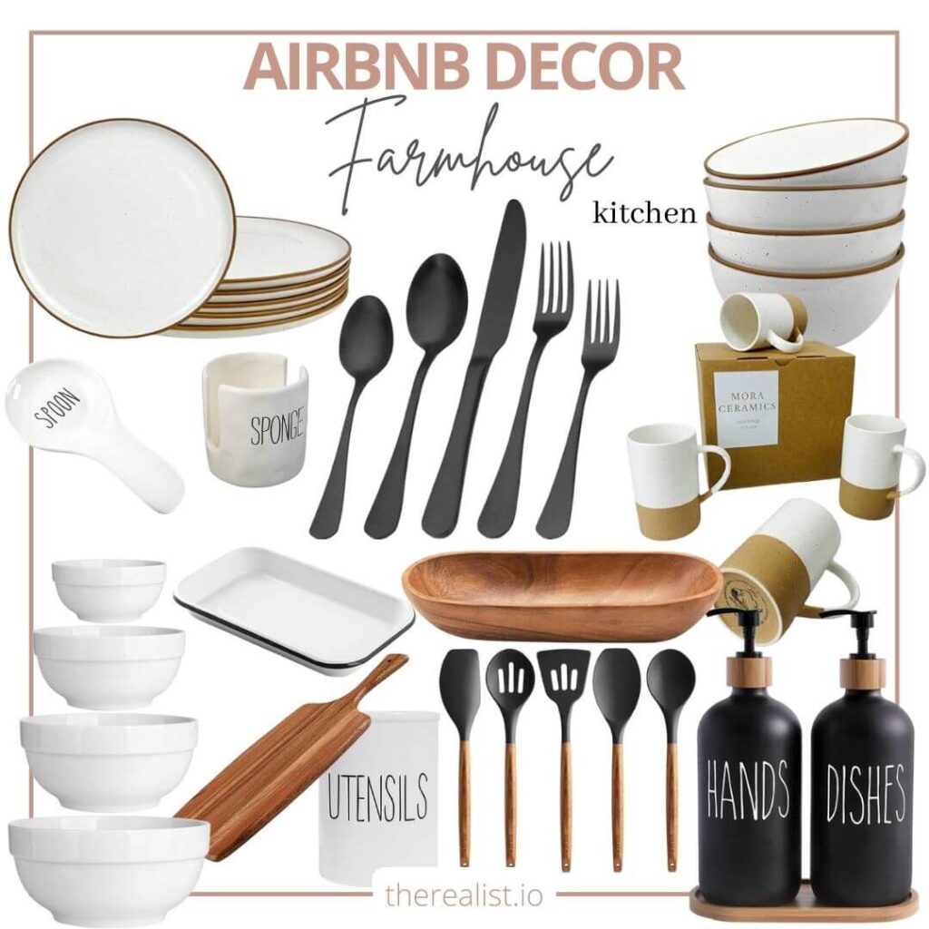 Farmhouse Kitchen Airbnb Decor Ideas