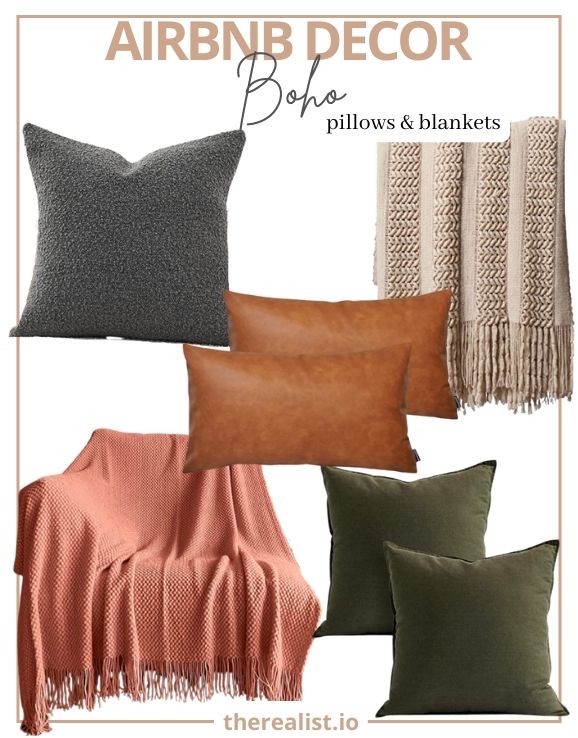 Beautiful pillows and blankets