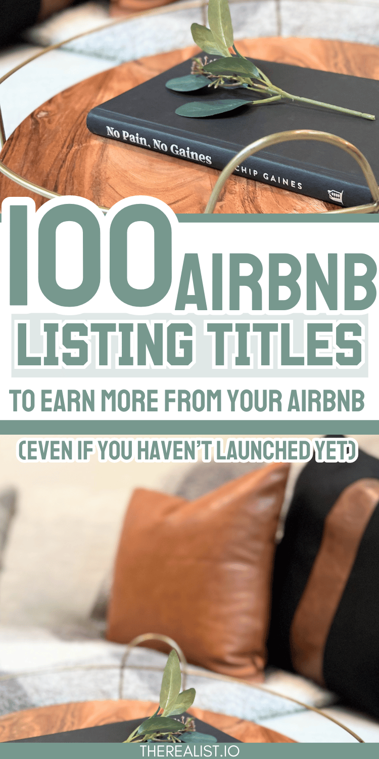 100 Highly Bookable Airbnb Listing Titles To Earn More Revenue